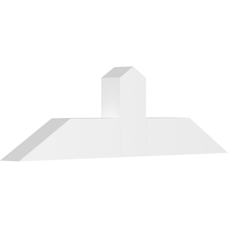 Ekena Millwork Portland Architectural Grade PVC Gable Bracket, 48"W x 14"H x 4"D x 6"F, 7/12 Pitch GBP048X14X0406POR00